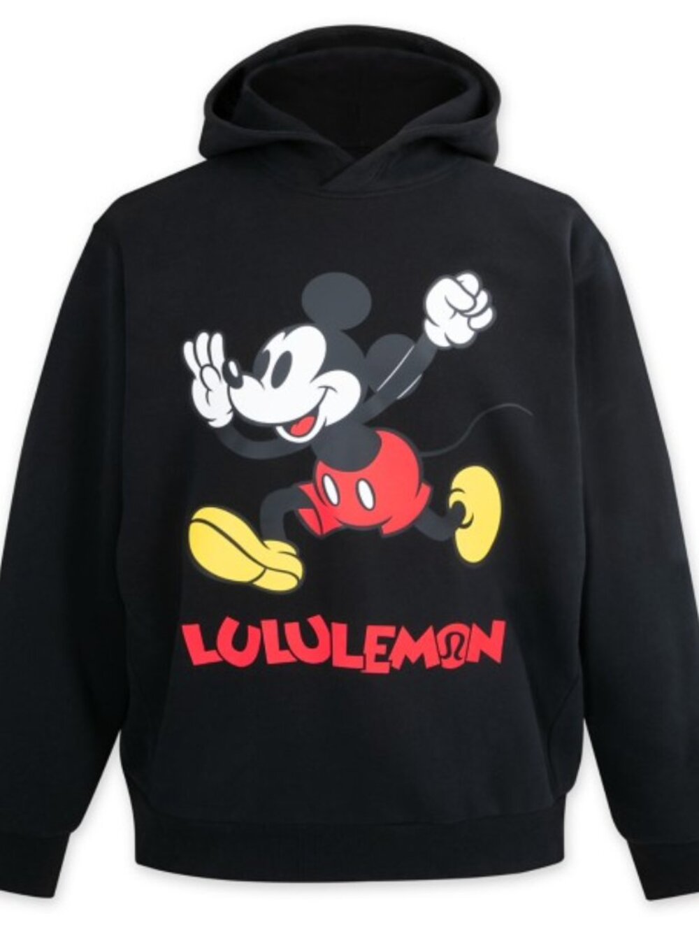Disney x Lululemon Men's Steady State Pullover Hoodie, Size Medium, Black.